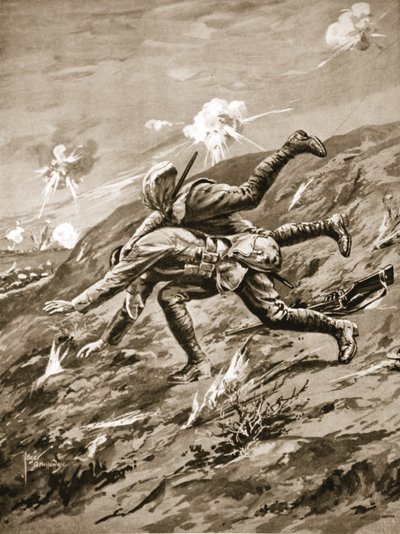 Le Sergent-Chef Hall tombe mortellement blessé en tentant de secourir un camarade blessé - Edgar Alfred Holloway