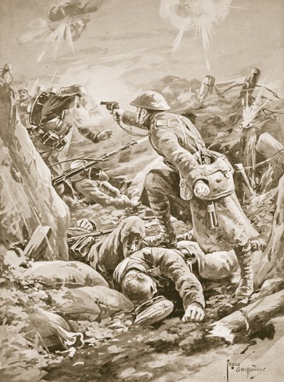 Le soldat (caporal par intérim) L. Clarke, seul, tenant en échec un groupe d