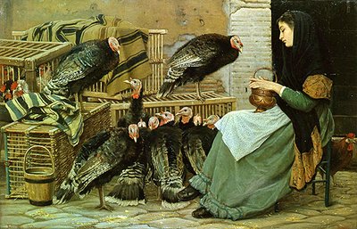 Marché de dindes de Noël à Rome - Edgar Barclay