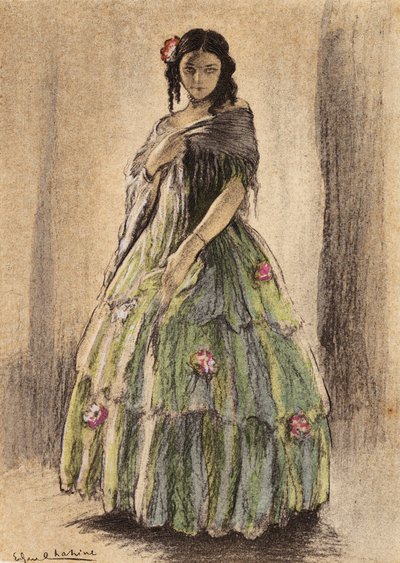 Illustration pour Madame Bovary de Gustave Flaubert - Edgar Chahine