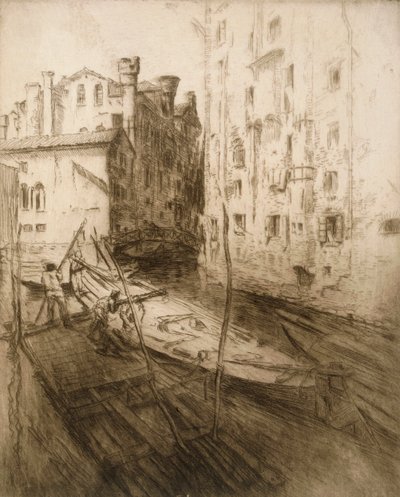 Le ghetto juif à Venise, 1906 - Edgar Chahine