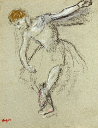 Une danseuse de profil - Edgar Degas