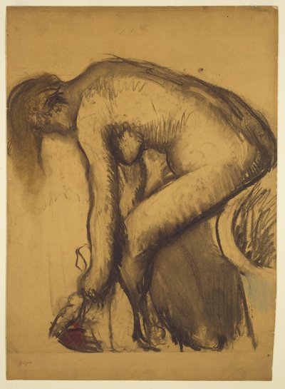 Après le bain (femme se séchant les pieds) - Edgar Degas