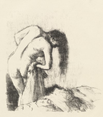 Après le bain La sortie du bain Petite planche, vers 1891 - Edgar Degas