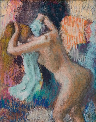 Après le bain, femme s