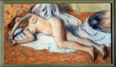 Après le bain ou étirements nus - Edgar Degas