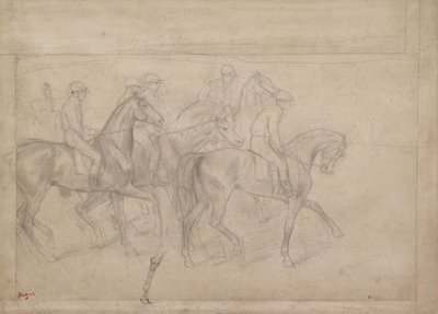 Aux courses, vers 1860-62 - Edgar Degas