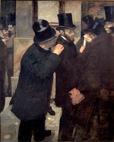 À la Bourse - Edgar Degas