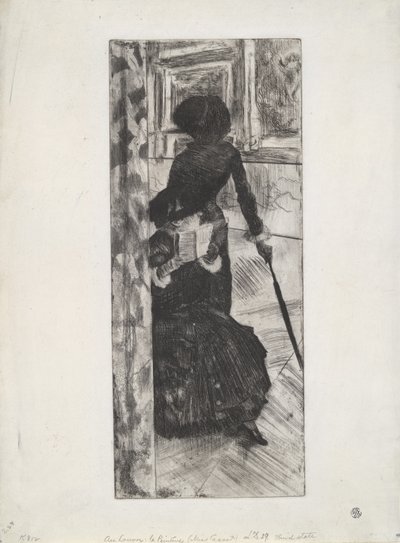 Au Louvre : La Peinture (Mary Cassatt), vers 1879-80 - Edgar Degas