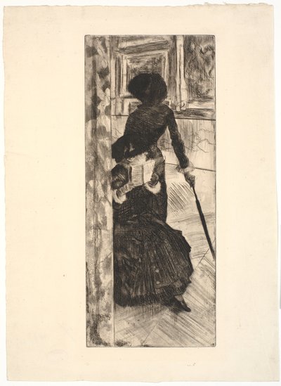 Au Louvre : La peinture (Mary Cassatt) - Edgar Degas