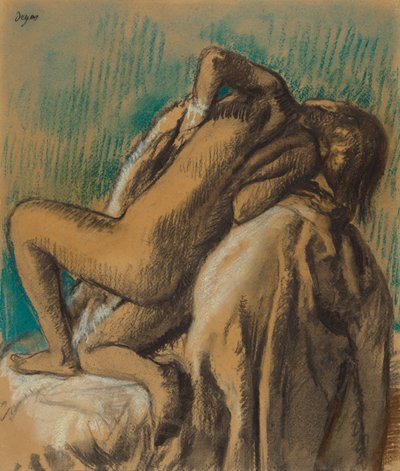 Au repos après le bain - Edgar Degas