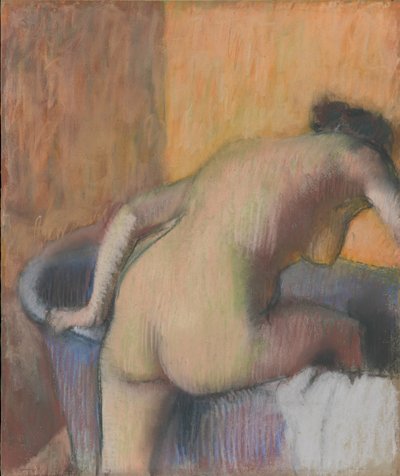 Baigneuse entrant dans une baignoire, vers 1890 - Edgar Degas