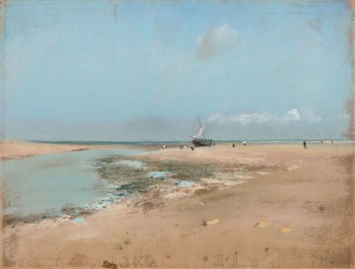 Plage à marée basse (embouchure de la rivière) - Edgar Degas