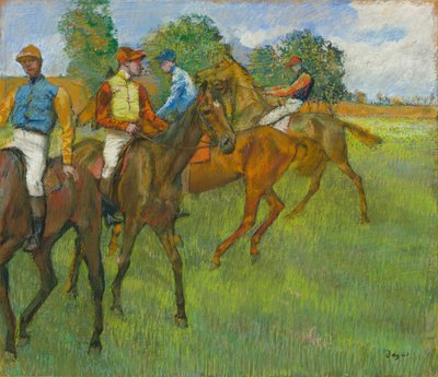 Avant la course, vers 1887-1889 - Edgar Degas