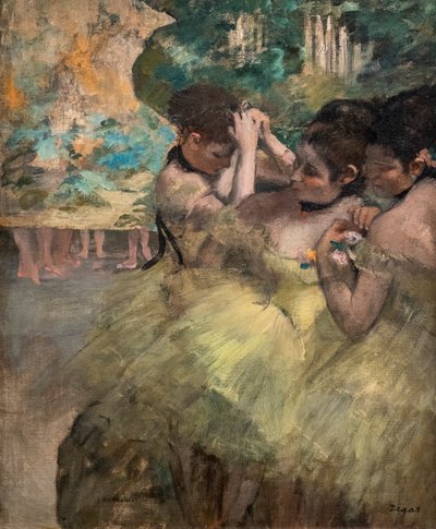 Dans les coulisses (aussi connu sous le nom de « Danseuses jaunes »). 1874-1876. - Edgar Degas