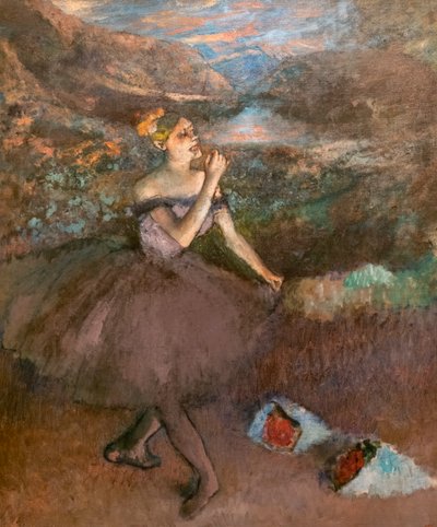 Danseuse avec bouquet - Edgar Degas