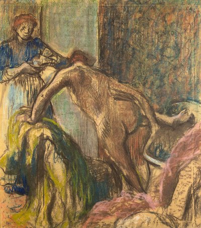 Petit déjeuner après le bain - Edgar Degas