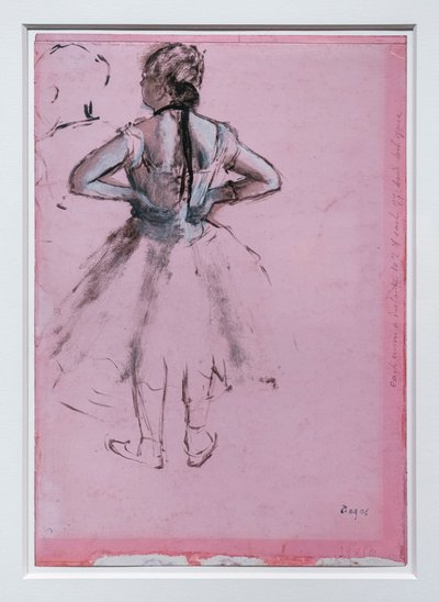 Danseuse, vue de dos, mains sur les hanches - Edgar Degas