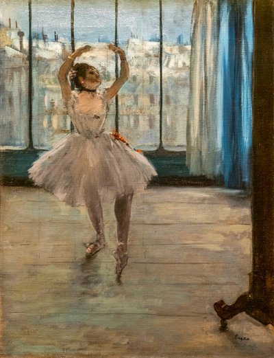 Danseuse posant chez un photographe (1874). - Edgar Degas