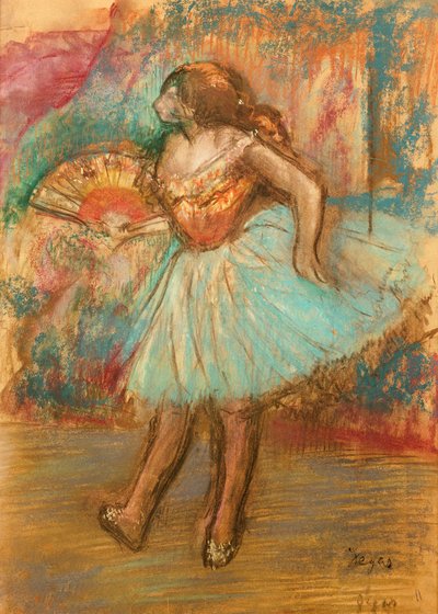 Danseuse avec un éventail, vers 1895-1900 - Edgar Degas