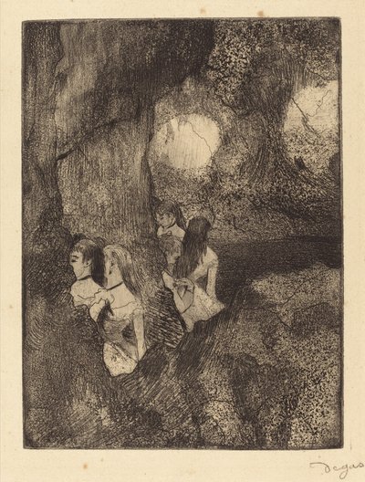 Danseurs dans les coulisses - Edgar Degas
