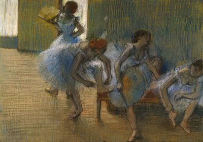 Danseuses sur un banc, vers 1898 - Edgar Degas