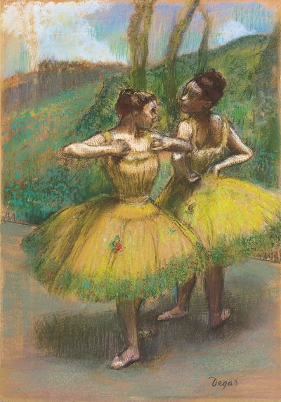 Danseuses en robes jaunes, vers 1896 - Edgar Degas