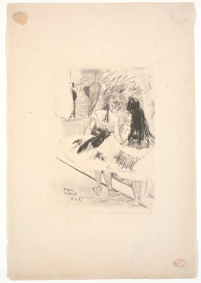 Dans les coulisses - Edgar Degas