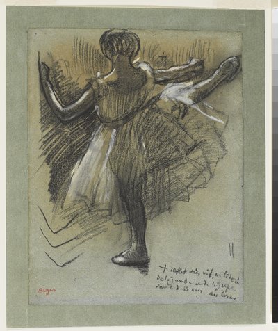 Danseuse vue de dos, 
