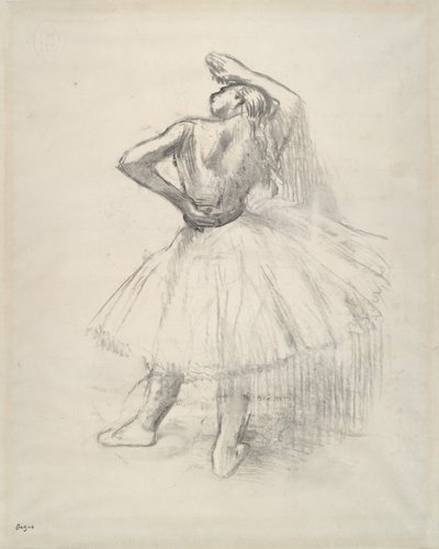 Danseuse debout, le bras droit levé, vers 1891 - Edgar Degas