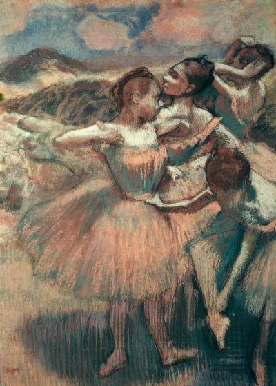 Danseuses, jupes saumon - Edgar Degas