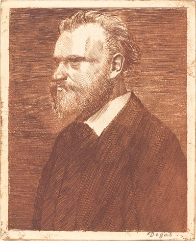 Édouard Manet, portrait en buste - Edgar Degas