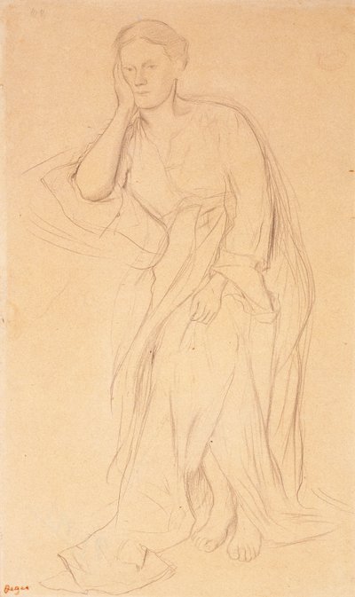 Eugénie Fiocre, étude pour Mlle Fiocre dans le ballet La Source - Edgar Degas