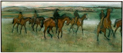Exercice des chevaux de course, vers 1880 - Edgar Degas