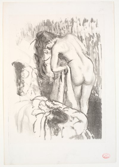 Femme nue debout à sa toilette - Edgar Degas