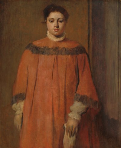 Fille en rouge - Edgar Degas