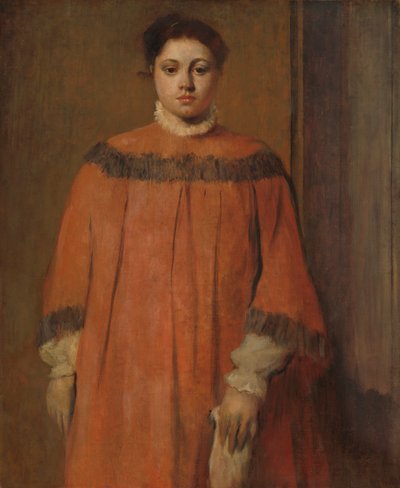 Fille en rouge - Edgar Degas