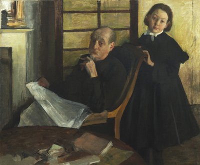 Henri Degas et sa nièce Lucie Degas - Edgar Degas