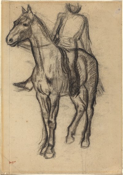 Cheval et cavalier - Edgar Degas