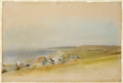 Maisons au bord de la falaise à Villers-sur-Mer, 1869 - Edgar Degas