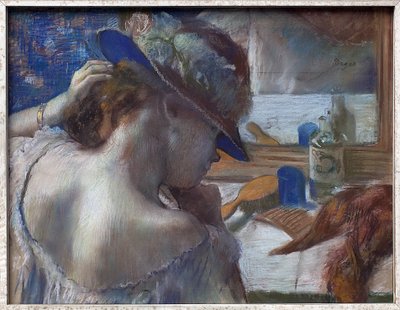 Devant le miroir. - Edgar Degas