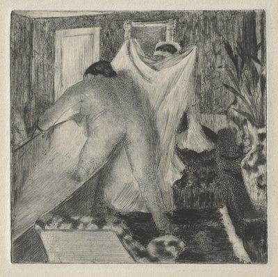 Sortant du bain - Edgar Degas