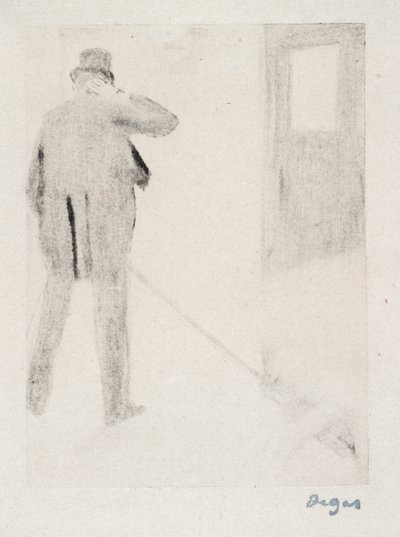 Ludovic Halévy dans les coulisses, vers 1880-83 - Edgar Degas