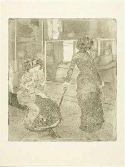 Mary Cassatt au Louvre : La Galerie étrusque, 1879?-80 - Edgar Degas