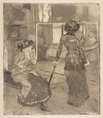 Mary Cassatt au Louvre : La Galerie étrusque, 1879-80 - Edgar Degas