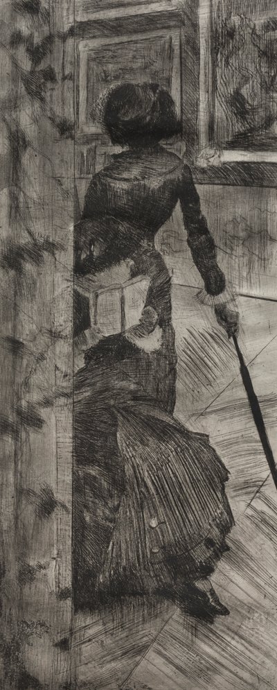 Mary Cassatt au Louvre : La Galerie des Peintures, 1879-1880 - Edgar Degas