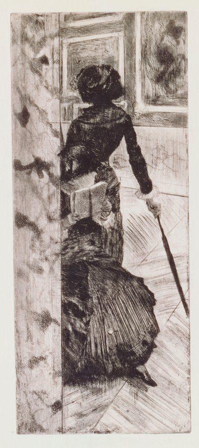 Mary Cassatt au Louvre : La Galerie des Peintures, 1879-80 - Edgar Degas
