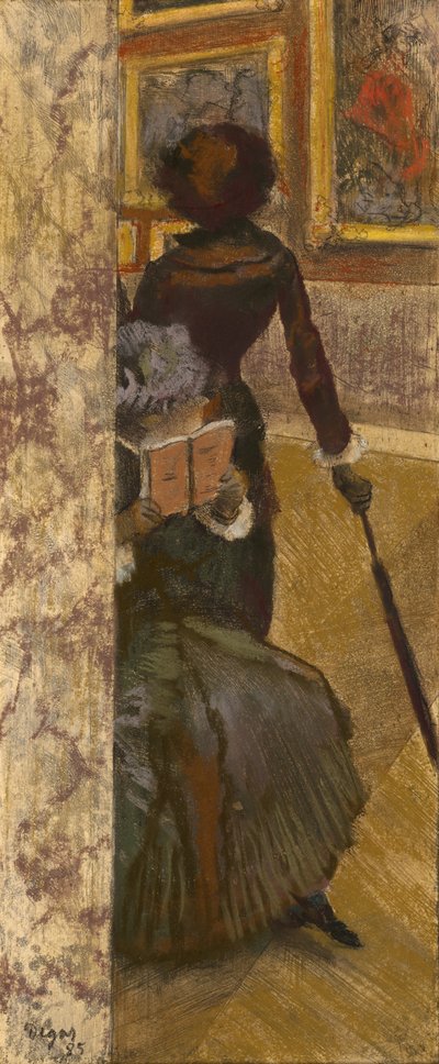 Mary Cassatt au Louvre : La galerie des peintures, 1885 - Edgar Degas