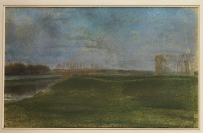 Pré près de la rivière - Edgar Degas