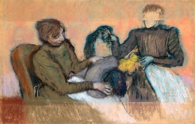 Modiste fournissant un chapeau, 1898 - Edgar Degas